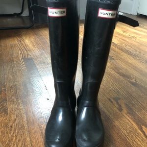 Hunter Women’s Original Black Tall Rainboots